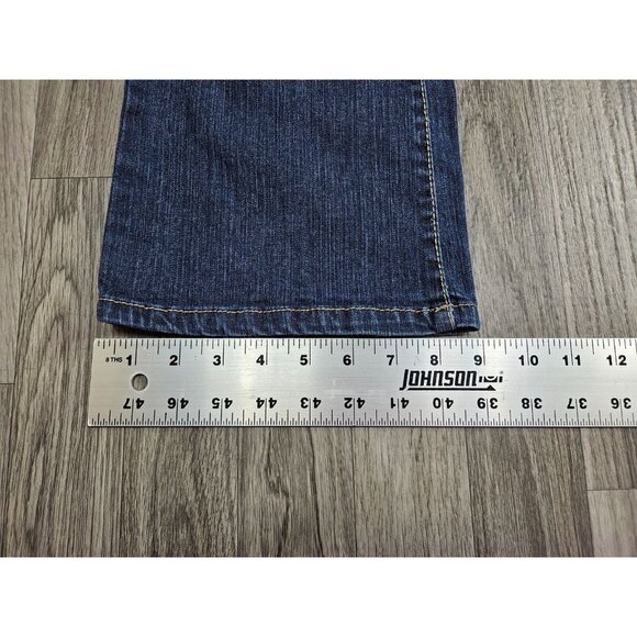(3/$35) Code Bleu Size 6 Average Bootcut Embroidered Pockets Denim Blue Jeans - Picture 11 of 11